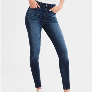 American Eagle Dark Wash Hi Rise Jeggings
